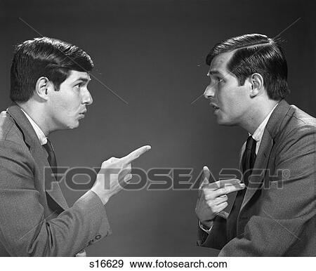 1960S Man Double Exposure Talking To Himself Pointing View Large Photo Image Stock Photo - 1960S Man Double Exposure Talking To Himself Pointing. Fotosearch