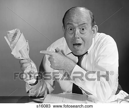 1960S Man Holding Crushed Papers In Hand View Large Photo Image Stock Image - 1960S Man Holding Crushed Papers In Hand . Fotosearch