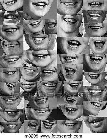 1960S Montage Of Smiling Mouths Of All Ages View Large Photo Image Stock Photography - 1960S Montage Of Smiling Mouths Of All Ages . Fotosearch