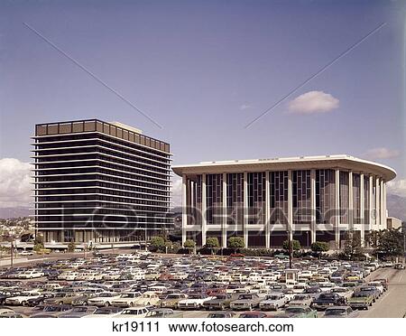 1960S Music Center And Dorothy Chandler Pavilion Parking Lot Lots Full Of Cars Architecture Retro Vintage View Large Photo Image Stock Image - 1960S Music Center And Dorothy Chandler Pavilion Parking Lot Lots Full Of Cars Architecture Retro Vintage. Fotosearch