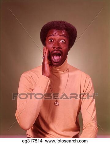 1960S Portrait African-American Man With Funny Expression View Large Photo Image Picture - 1960S Portrait African-American Man With Funny Expression. Fotosearch