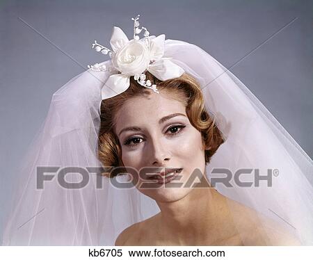 1960S Portrait Of Bride Wearing Veil View Large Photo Image Stock Photography - 1960S Portrait Of Bride Wearing Veil. Fotosearch