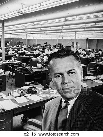 1960S Portrait Of Executive Superimposed Over Busy Office Background View Large Photo Image Stock Photography - 1960S Portrait Of Executive Superimposed Over Busy Office Background . Fotosearch