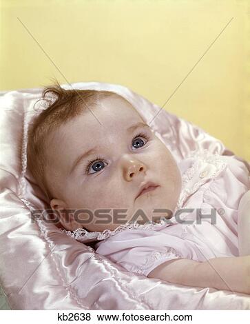 1960S Portrait Of Seven Month Old Baby View Large Photo Image Stock Photo - 1960S Portrait Of Seven Month Old Baby . Fotosearch