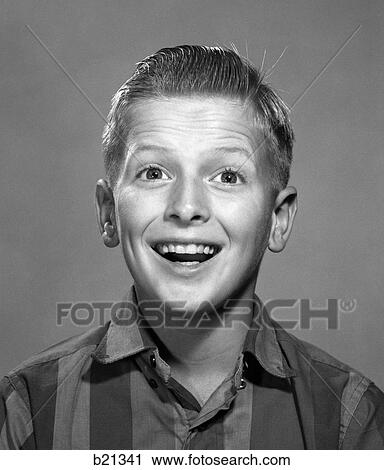 1960S Portrait Smiling Wide-Eyed Happy Surprised Teen Boy View Large Photo Image Stock Image - 1960S Portrait Smiling Wide-Eyed Happy Surprised Teen Boy . Fotosearch