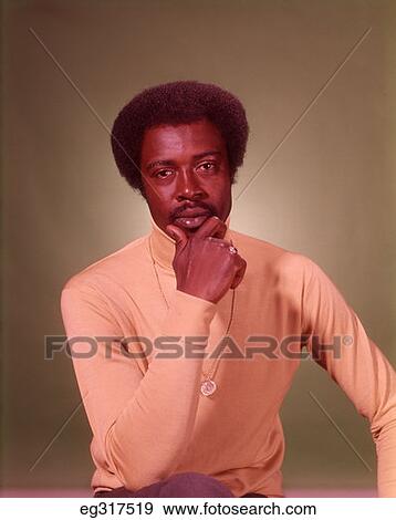 1960S Portrait Thoughtful African-American Man View Large Photo Image Stock Photo - 1960S Portrait Thoughtful African-American Man. Fotosearch