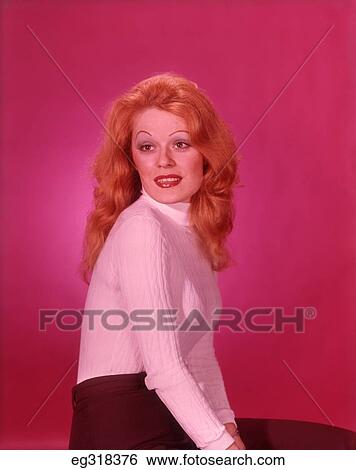 1960S Portrait Woman White Blouse Long Strawberry Blond Hair View Large Photo Image Stock Photograph - 1960S Portrait Woman White Blouse Long Strawberry Blond Hair. Fotosearch