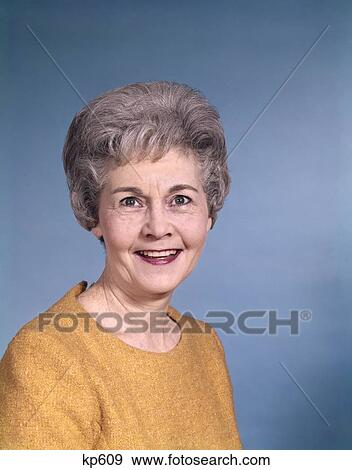 1960S Senior Mature Elederly Woman Smile Smiling Gray Hair Grandmother Portrait Retro Vintage View Large Photo Image Stock Photo - 1960S Senior Mature Elederly Woman Smile Smiling Gray Hair Grandmother Portrait Retro Vintage. Fotosearch