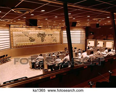 1960S Vintage Interior Of Houston Manned Spacecraft Center Control Room Controls Retro View Large Photo Image Stock Photography - 1960S Vintage Interior Of Houston Manned Spacecraft Center Control Room Controls Retro. Fotosearch