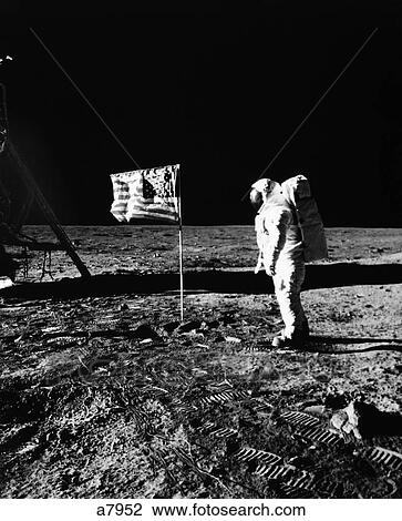1969 Astronaut U. S. Flag And Leg Of Lunar Lander On The Surface Of The Moon View Large Photo Image Stock Image - 1969 Astronaut U. S. Flag And Leg Of Lunar Lander On The Surface Of The Moon . Fotosearch