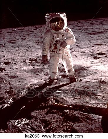 Apollo-11 - Aldrin Walking Near Lunar Module View Large Photo Image Stock Image - Apollo-11 - Aldrin Walking Near Lunar Module . Fotosearch