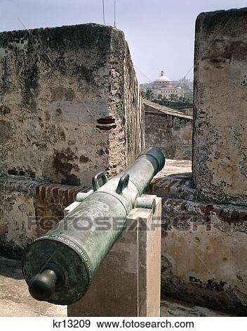 Capitol Building Fort El Cristobel Puerto Rico Cannon Artillery Old San Juan 1771 1960 1960S Retro View Large Photo Image Stock Photo - Capitol Building Fort El Cristobel Puerto Rico Cannon Artillery Old San Juan 1771 1960 1960S Retro. Fotosearch
