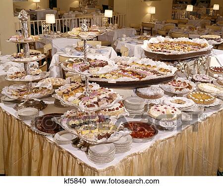 Dessert Table Cakes Cookies Banquet Room View Large Photo Image Stock Image - Dessert Table Cakes Cookies Banquet Room. Fotosearch