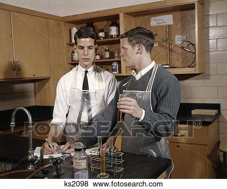 Students College Collegiate Laboratory Lab Beaker Chemistry 1960 1960S Retro View Large Photo Image Stock Photo - Students College Collegiate Laboratory Lab Beaker Chemistry 1960 1960S Retro. Fotosearch