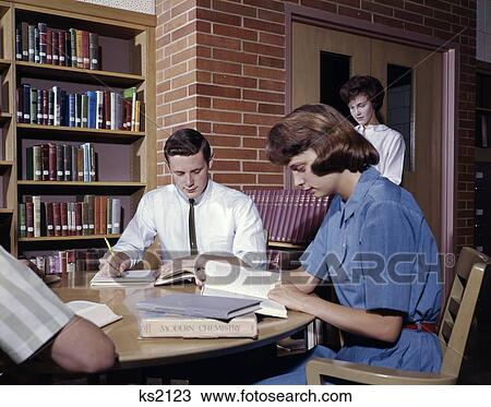 Students College Collegiate Studying Library Chemistry 1960 1960S Retro View Large Photo Image Stock Image - Students College Collegiate Studying Library Chemistry 1960 1960S Retro. Fotosearch