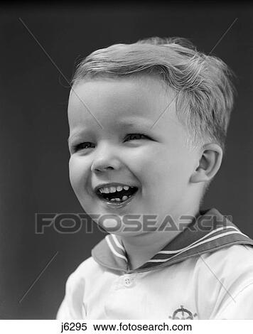 Stock Photography - 1940s child smiling. Fotosearch