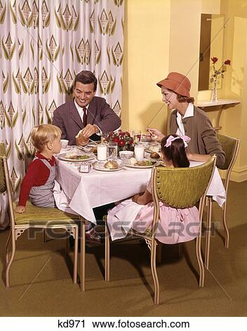 1950s family dining in restaurant View Large Photo Image Stock Image - 1950s family dining in restaurant. Fotosearch