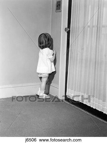 Cinema screen curtain seats clipart kinosaal vector film 1950s little girl in white dress being punished standing in a corner