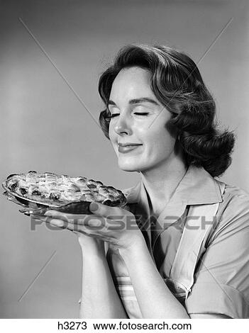 1950s woman pie bake baking View Large Photo Image Stock Image - 1950s woman pie bake baking. Fotosearch