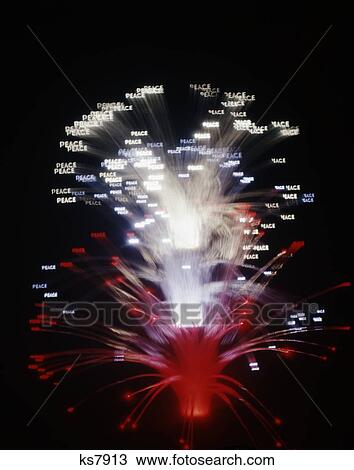 1960s 1970s fiber optic lights strand each ending the word peace View Large Photo Image Stock Image - 1960s 1970s fiber optic lights strand each ending the word peace. Fotosearch