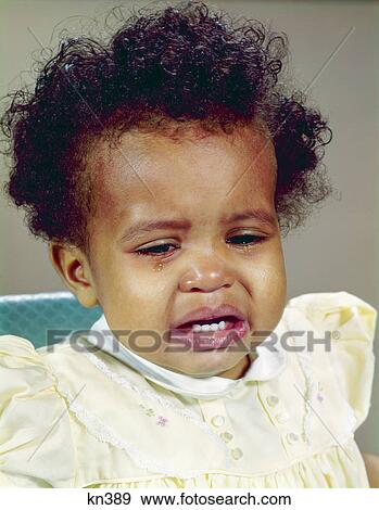 1960s african-american baby girl crying View Large Photo Image Stock Photo - 1960s african-american baby girl crying. Fotosearch