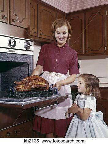 1960s cooking turkey mother daughter turkey thanksgiving View Large Photo Image Stock Photography - 1960s cooking turkey mother daughter turkey thanksgiving. Fotosearch
