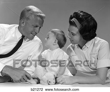 1960s father mother child View Large Photo Image Stock Image - 1960s father mother child. Fotosearch