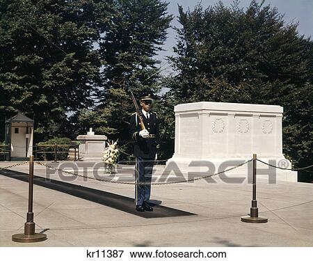 1960s guard at tomb of unknown soldier washington dc View Large Photo Image Stock Photo - 1960s guard at tomb of unknown soldier washington dc. Fotosearch