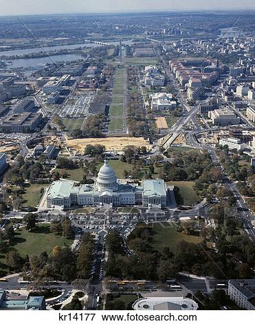 1970s aerial view of capitol building and the mall washington dc View Large Photo Image Stock Photo - 1970s aerial view of capitol building and the mall washington dc. Fotosearch