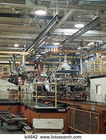 1970s automobile assembly line in factory making chrysler cars View Large Photo Image Stock Image - 1970s automobile assembly line in factory making chrysler cars. Fotosearch