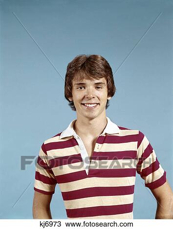 1970s boy portrait striped rugby shirt smile View Large Photo Image Stock Image - 1970s boy portrait striped rugby shirt smile. Fotosearch