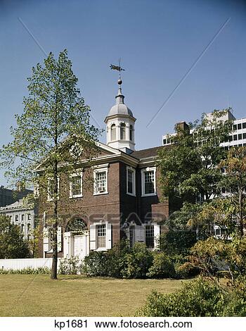 1970s carpenters hall philadelphia fine example of colonial architecture View Large Photo Image Stock Image - 1970s carpenters hall philadelphia fine example of colonial architecture. Fotosearch