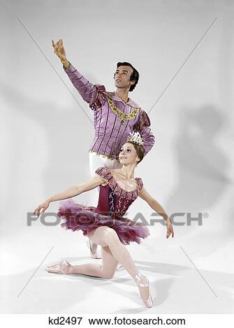 1970s male and female ballet dancers in a classic pose View Large Photo Image Stock Photo - 1970s male and female ballet dancers in a classic pose. Fotosearch