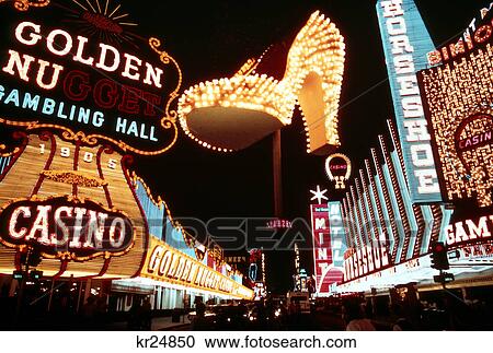 1970s montage of neon casino lights on fremont street downtown las vegas nevada and the famous golden slipper shoe View Large Photo Image Stock Image - 1970s montage of neon casino lights on fremont street downtown las vegas nevada and the famous golden slipper shoe. Fotosearch