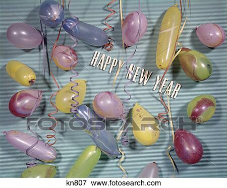 1970s part decorations balloons streamers new year View Large Photo Image Stock Photo - 1970s part decorations balloons streamers new year. Fotosearch