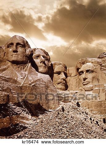 1970s presidents of mount rushmore national park with golden sky View Large Photo Image Picture - 1970s presidents of mount rushmore national park with golden sky. Fotosearch