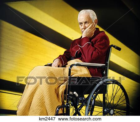 1970s sad depressed senior elderly man sitting wheelchair View Large Photo Image Stock Photo - 1970s sad depressed senior elderly man sitting wheelchair. Fotosearch
