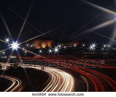 1970s schuylkill expressway philadelphia pa night traffic blur View Large Photo Image Picture - 1970s schuylkill expressway philadelphia pa night traffic blur. Fotosearch