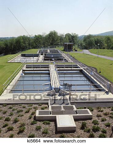 1970s sewage treatment plant View Large Photo Image Picture - 1970s sewage treatment plant. Fotosearch
