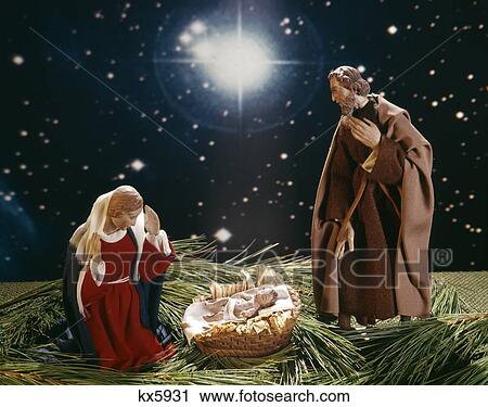 1970s stars nativity baby jesus mary joseph View Large Photo Image Stock Image - 1970s stars nativity baby jesus mary joseph. Fotosearch