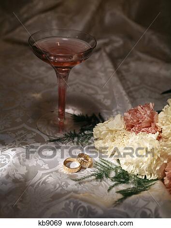 1970s wedding rings cheers toast carnation View Large Photo Image Stock Photo - 1970s wedding rings cheers toast carnation. Fotosearch