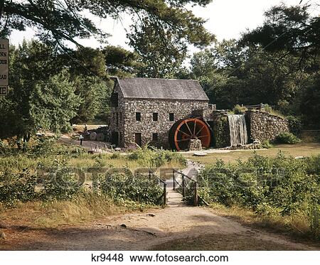 1980s grist mill wayside inn sudbury ma View Large Photo Image Stock Photo - 1980s grist mill wayside inn sudbury ma. Fotosearch