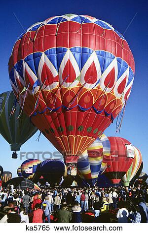 1980s hot air balloons fiesta albuquerque, nm View Large Photo Image Stock Photography - 1980s hot air balloons fiesta albuquerque, nm. Fotosearch