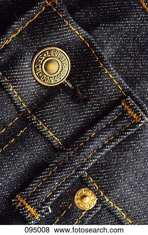 1980s levi blue jean pants button and rivet View Large Photo Image Stock Photo - 1980s levi blue jean pants button and rivet. Fotosearch