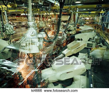 1980s robot auto body welders View Large Photo Image Stock Photograph - 1980s robot auto body welders. Fotosearch
