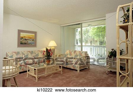 1990s condo living room View Large Photo Image Stock Image - 1990s condo living room. Fotosearch