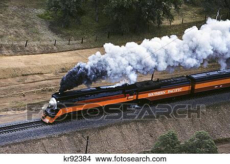 aerial of sp 4449 vintage steam engine sacramento rail fair '91 redding california View Large Photo Image Picture - aerial of sp 4449 vintage steam engine sacramento rail fair '91 redding california. Fotosearch