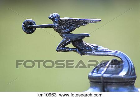 Stock Image - antique hood ornaments. Fotosearch