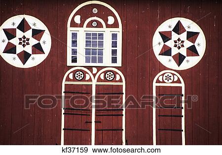 barn with hex signs over doors and windows View Large Photo Image Stock Photo - barn with hex signs over doors and windows. Fotosearch