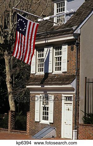 betsy ross house philadelphia pennsylvania View Large Photo Image Picture - betsy ross house philadelphia pennsylvania. Fotosearch